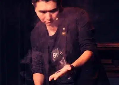 Toby Z performing live magic in Perth.
